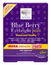 Blue Berry Eyebright Mega for Vision & Vitality 30 tablets (New Nordic)