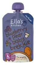 Stage 2 Blueberry & Pear Baby Brekkie, Organic 100g (Ella's Kitchen)