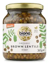 Organic Brown Lentils 360g (Biona)