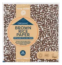 Organic Brown Rice Paper 200g (King Soba)