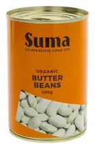 Organic Butter Beans 400g (Suma)