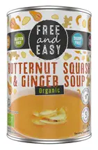 Organic Butternut Squash & Ginger Soup 400g (Free & Easy)