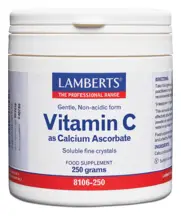 Vitamin C Crystals (Calcium Ascorbate) 250g (Lamberts)