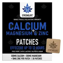 Calcium + Magnesium & Zinc x 30 Patches (Stronglife)
