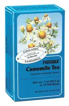 Organic Camomile Herbal Tea, 15 Bags (Floradix)