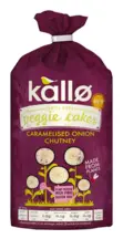 Caramelised Onion Chutney Veggie Cakes 122g (Kallo)