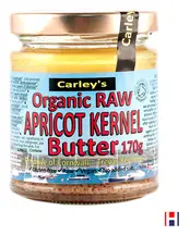 Apricot Kernel Butter, Organic & Raw 170g (Carley's)