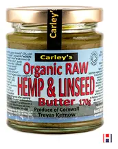 Organic Raw Hemp & Linseed Butter 170g (Carley's)