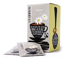 Organic Fairtrade Chamomile Infusion 25 Envelopes (Clipper)