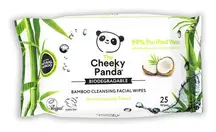 Bamboo Coconut Scented Facial Cleansing Wipes x 25 Wipes (Cheeky Panda)