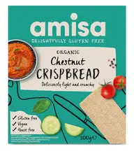 Organic Gluten Free Chestnut Crispbread 100g (Amisa)