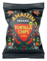 Organic Chilli Corn Chips 75g (Amaizin)