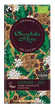 Dark Chocolate with Coffee, Organic 80g (Chocolate and Love)