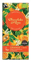 Dark Chocolate with Orange, Organic 80g (Chocolate and Love)