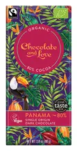 Panama Dark Chocolate, Organic 80g (Chocolate and Love)