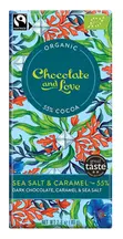 Dark Chocolate with Caramel & Sea Salt, Organic 80g (Chocolate and Love)