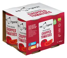 Organic Chopped Tomatoes 4 x 400g (Mr Organic)