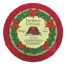 Christmas Pudding Cello Wrapped 454g (Thursday Cottage)