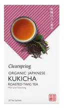 Organic Japanese Kukicha Roasted Twig Tea, 20 Sachets (Clearspring)