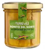 Bonito del Norte Tuna Steaks in Organic Olive Oil 150g (Fish4Ever)
