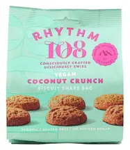 Organic Coconut Crunch Biscuit Share Bag 135g (Rhythm 108)