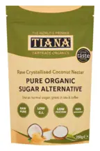 Premium Crystallised Coconut Nectar 250g, Organic (Tiana)