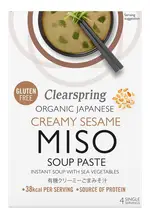 Organic Creamy Sesame Instant Miso Soup Paste 60g (Clearspring)
