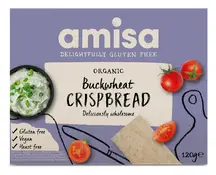Organic Gluten Free Buckwheat Crispbread 120g (Amisa)