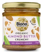 Organic Crunchy Almond Butter 170g (Biona)