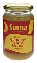 Organic Crunchy Peanut Butter with Salt 340g (Suma)