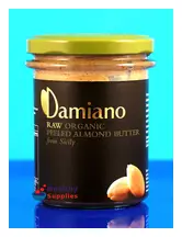 Raw Peeled Almond Spread 180g, Organic (Damiano)