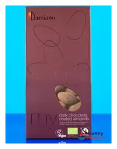 Dark Chocolate Coated Organic Almonds 100g (Damiano)