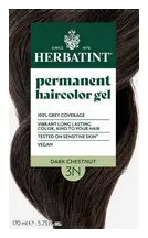 3N Dark Chestnut Permanent Hair Colour 170ml (Herbatint)