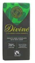 Dark Chocolate and Mint Crisp Bar 90g (Divine)