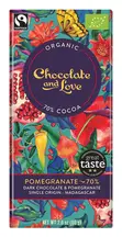Dark Chocolate with Pomegranate 70% 80g (Chocolate and Love)