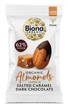 Organic Dark Chocolate Salted Caramel Roasted Almonds 30g (Biona)