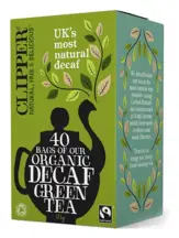 Organic Fairtrade Decaf Green Tea 40 Bags (Clipper)