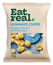 Hummus Chips Sea Salt 45g (Eat Real)