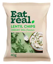 Lentil Chips Creamy Dill 40g (Eat Real)