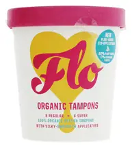 Organic Eco-Applicator Tampons 14 (Here We Flo)