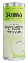 Organic Elderflower & Lemon Kombucha 250ml (Suma)