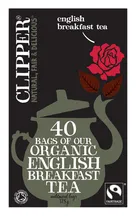 Organic Fairtrade English Breakfast Tea 40 Bags (Clipper)