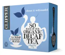 Organic Fairtrade Everyday Decaf Tea 80 Bags (Clipper)