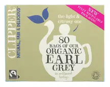 Organic Fairtrade Earl Grey Tea 80 Bags (Clipper)