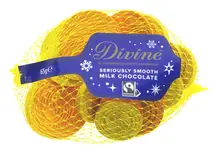 Fairtrade Milk Chocolate Coins 65g (Divine)