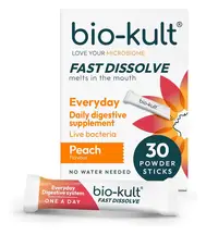 Everyday Fast Dissolve Powder Peach x 30 Sticks (Bio-Kult)