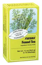 Organic Fennel Herbal Tea, 15 Bags (Floradix)