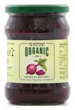 Raw Organic Fermented Sliced Beetroot 500g (Eat Wholesome)