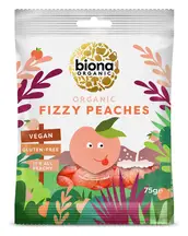 Organic Fizzy Peaches 75g (Biona)