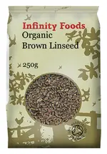Whole Brown Flaxseed 250g - Organic (Infinity Foods)